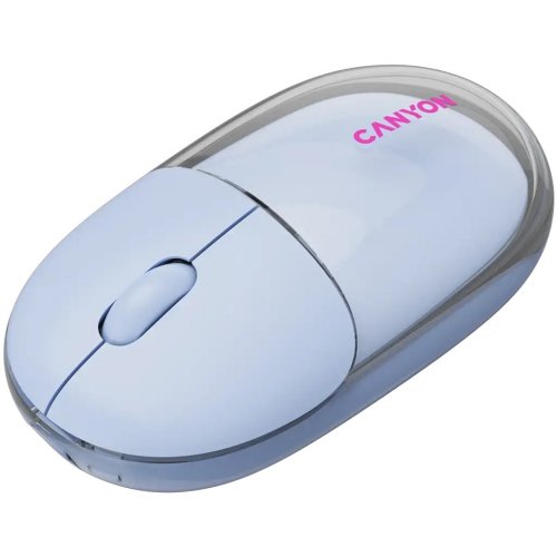 Мышка Canyon OnClick 24 Wireless (CNS-CMSW24BL) Transparent Blue купить в Украине | Telemart фото