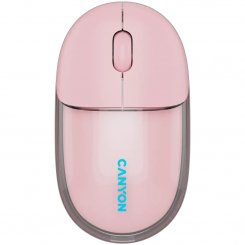 Мышка Canyon OnClick 24 Wireless (CNS-CMSW24P) Transparent Pink / 1200 DPI / 125 Гц