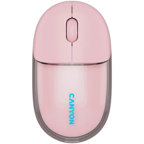 Мышка Canyon OnClick 24 Wireless (CNS-CMSW24P) Transparent Pink купить в Украине | Telemart фото