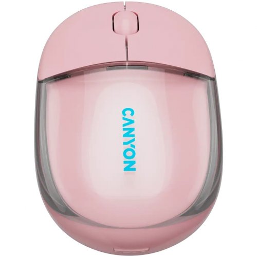 Мышка Canyon OnClick 24 Wireless (CNS-CMSW24P) Transparent Pink купить в Украине | Telemart фото
