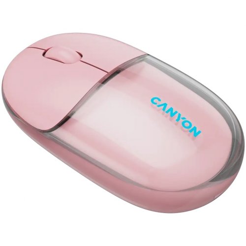 Мышка Canyon OnClick 24 Wireless (CNS-CMSW24P) Transparent Pink купить в Украине | Telemart фото