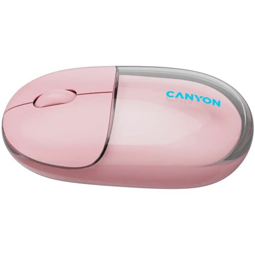Мышка Canyon OnClick 24 Wireless (CNS-CMSW24P) Transparent Pink купить в Украине | Telemart фото