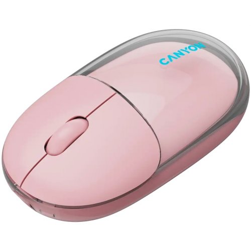Мышка Canyon OnClick 24 Wireless (CNS-CMSW24P) Transparent Pink купить в Украине | Telemart фото