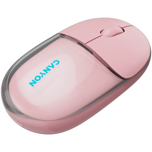 Мышка Canyon OnClick 24 Wireless (CNS-CMSW24P) Transparent Pink купить в Украине | Telemart фото