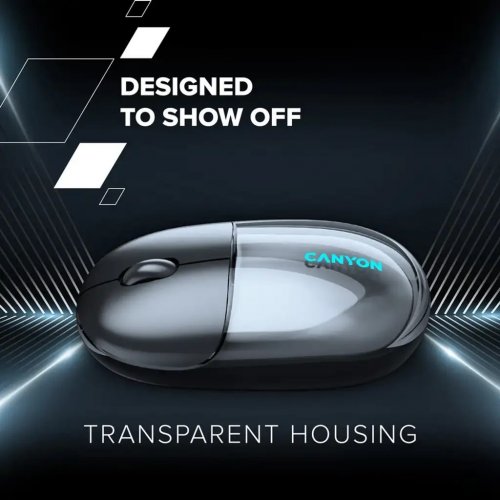 Мышка Canyon OnClick 24 Wireless (CNS-CMSW24P) Transparent Pink купить в Украине | Telemart фото