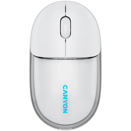 Мышка Canyon OnClick 24 Wireless (CNS-CMSW24W) Transparent White купить в Украине | Telemart фото