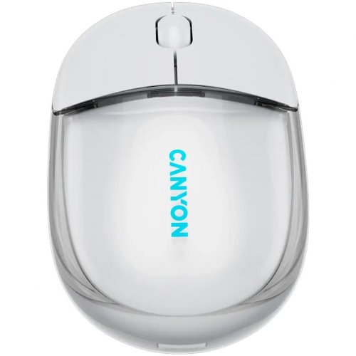 Мышка Canyon OnClick 24 Wireless (CNS-CMSW24W) Transparent White купить в Украине | Telemart фото