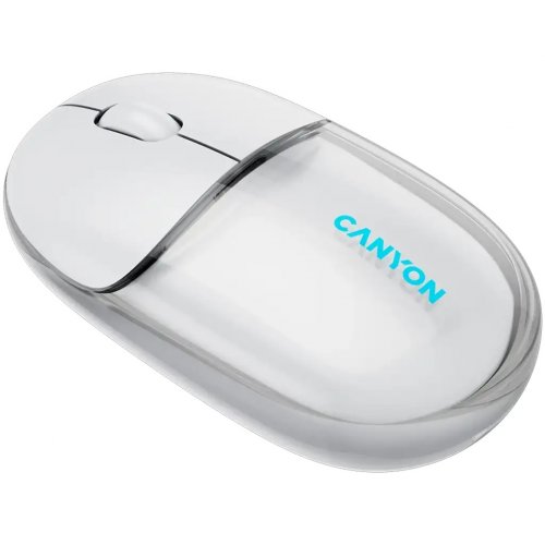 Мышка Canyon OnClick 24 Wireless (CNS-CMSW24W) Transparent White купить в Украине | Telemart фото
