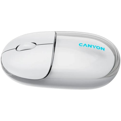Мышка Canyon OnClick 24 Wireless (CNS-CMSW24W) Transparent White купить в Украине | Telemart фото