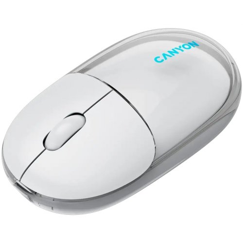 Мышка Canyon OnClick 24 Wireless (CNS-CMSW24W) Transparent White купить в Украине | Telemart фото