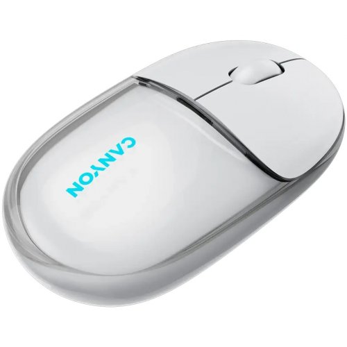 Мышка Canyon OnClick 24 Wireless (CNS-CMSW24W) Transparent White купить в Украине | Telemart фото