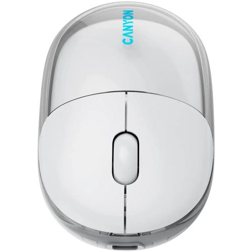 Мышка Canyon OnClick 24 Wireless (CNS-CMSW24W) Transparent White купить в Украине | Telemart фото