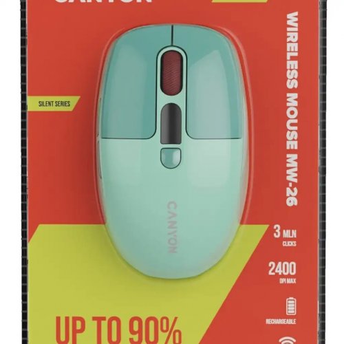 Миша Canyon MW-26 Wireless (CNS-CMSW26GR) Green купити в Україні | Telemart фото