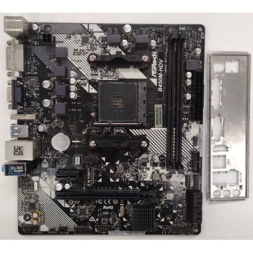 Материнська плата AsRock B450M-HDV R4.0 (sAM4, AMD B450) (Відновлено продавцем, 905430) купити в Україні | Telemart фото