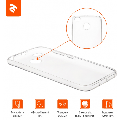 Купить Чехол 2E для Xiaomi Redmi 4X TPU Case (2E-MI-4X-17-MCTTR) Transparent - цена в Харькове, Киеве, Днепре, Одессе
в интернет-магазине Telemart фото