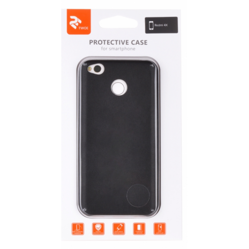 Чохол 2E для Xiaomi Redmi 4X PU Case (2E-MI-4X-MCPUB) Black купити в Україні: Київ, Львів, Хмельницький, Тернопіль, Івано-Франківськ | Низька ціна, відгуки, характеристики від TELEMART фото