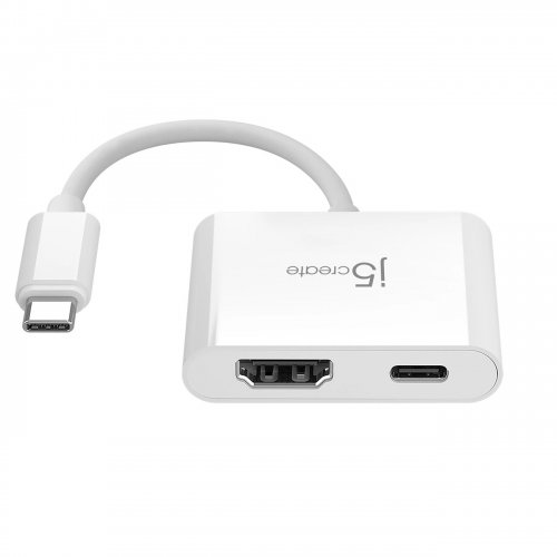 Адаптер J5create JCA152 USB Type-C to HDMI (JCA152-N) White купить в Украине | Telemart фото