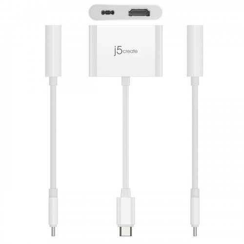 Адаптер J5create JCA152 USB Type-C to HDMI (JCA152-N) White купить в Украине | Telemart фото