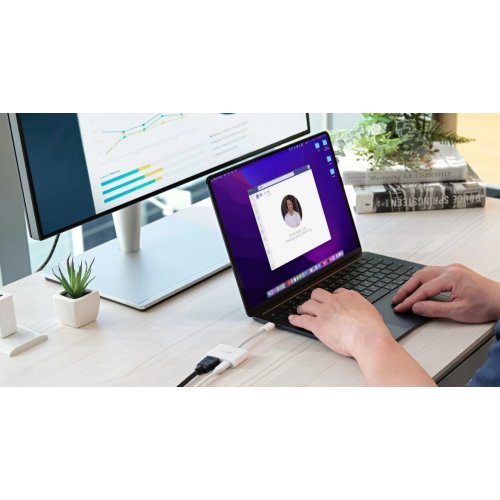 Адаптер J5create JCA152 USB Type-C to HDMI (JCA152-N) White купить в Украине | Telemart фото