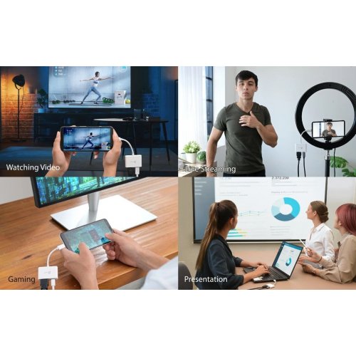 Адаптер J5create JCA152 USB Type-C to HDMI (JCA152-N) White купить в Украине | Telemart фото