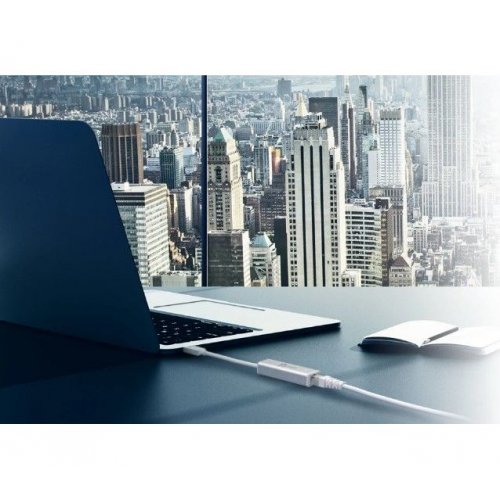 Мережева карта J5create JUE130 USB 3.0 to Gigabit Ethernet (JUE130-N) Silver купити в Україні | Telemart фото
