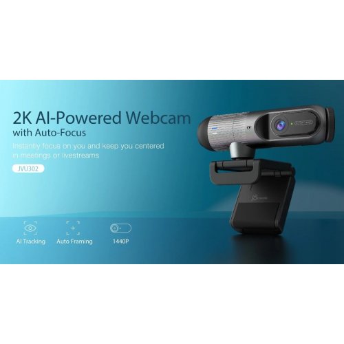 Веб-камера J5create JVU302 2K (JVU302-N) Black купить в Украине | Telemart фото