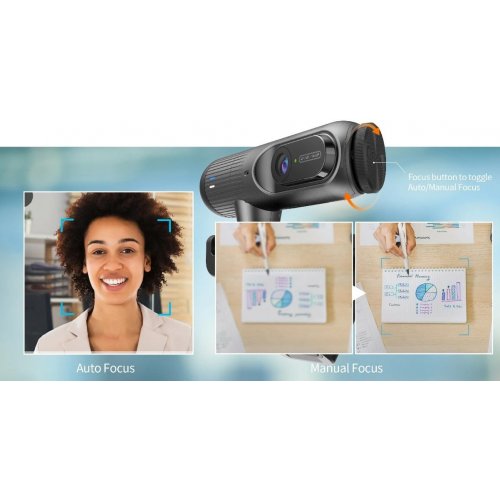 Веб-камера J5create JVU302 2K (JVU302-N) Black купить в Украине | Telemart фото