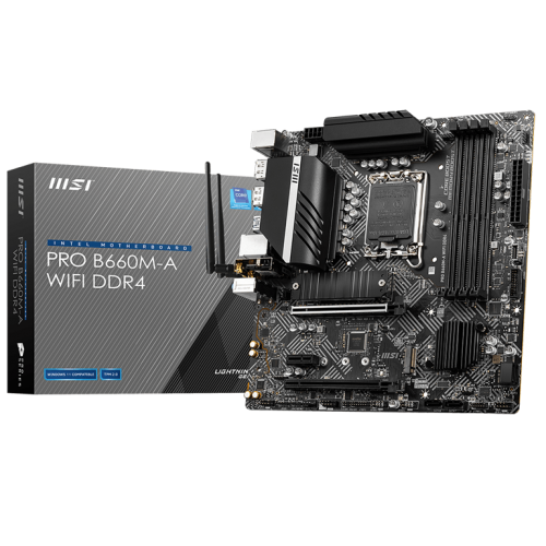 Материнська плата MSI PRO B660M-A (WIFI) DDR4 (s1700, B660) (Відновлено продавцем, 905543) купити в Україні | Telemart фото