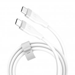 Кабель J5create JUCX17 USB Type-C to USB Type-C 60W 1m (JUCX17W-N) White