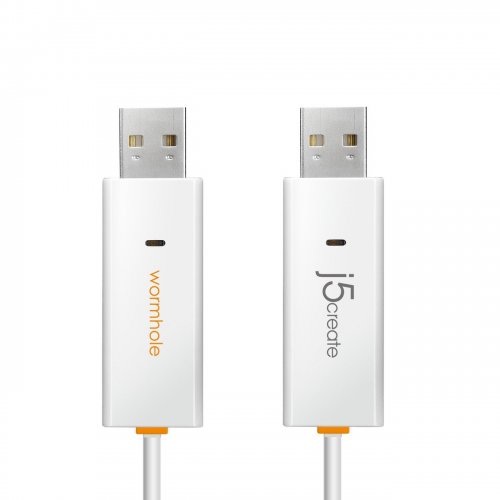 Кабель J5create JUC400 Wormhole Switch USB to USB 1.8m (JUC400-N) White купити в Україні | Telemart фото
