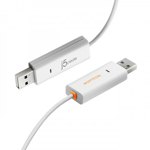 Кабель J5create JUC400 Wormhole Switch USB to USB 1.8m (JUC400-N) White купити в Україні | Telemart фото