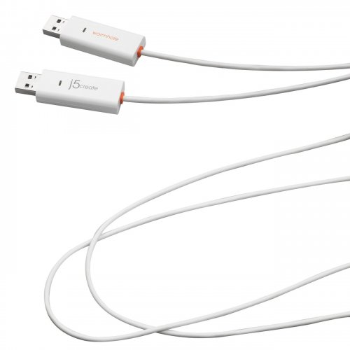 Кабель J5create JUC400 Wormhole Switch USB to USB 1.8m (JUC400-N) White купити в Україні | Telemart фото