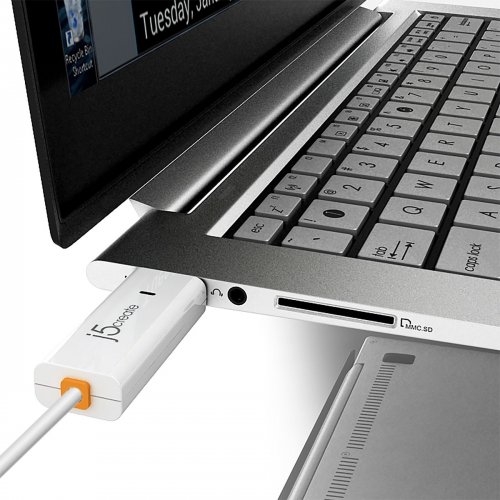 Кабель J5create JUC400 Wormhole Switch USB to USB 1.8m (JUC400-N) White купити в Україні | Telemart фото