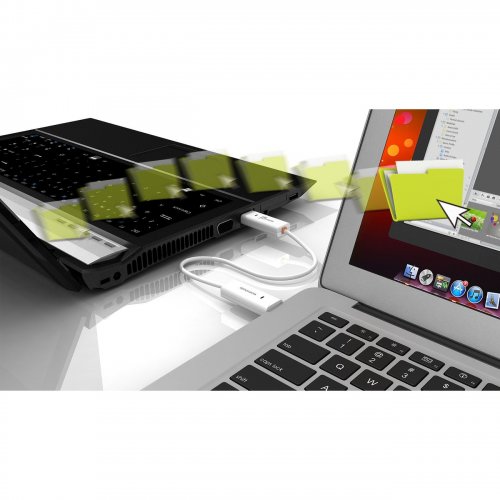 Кабель J5create JUC400 Wormhole Switch USB to USB 1.8m (JUC400-N) White купити в Україні | Telemart фото