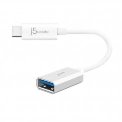 Адаптер J5create JUCX05 USB 3.1 Type-C to USB OTG 0.1m (JUCX05-N) White