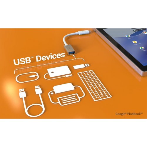 Адаптер J5create JUCX05 USB 3.1 Type-C to USB OTG 0.1m (JUCX05-N) White купить в Украине | Telemart фото