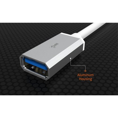 Адаптер J5create JUCX05 USB 3.1 Type-C to USB OTG 0.1m (JUCX05-N) White купить в Украине | Telemart фото