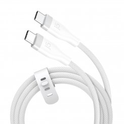 Кабель J5create JUCX18 USB Type-C to USB Type-C 60W 1.8m (JUCX18L18W-N) White