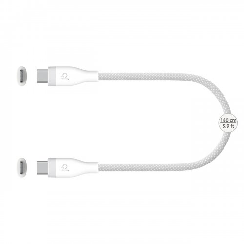 Кабель J5create JUCX18 USB Type-C to USB Type-C 60W 1.8m (JUCX18L18W-N) White купить в Украине | Telemart фото
