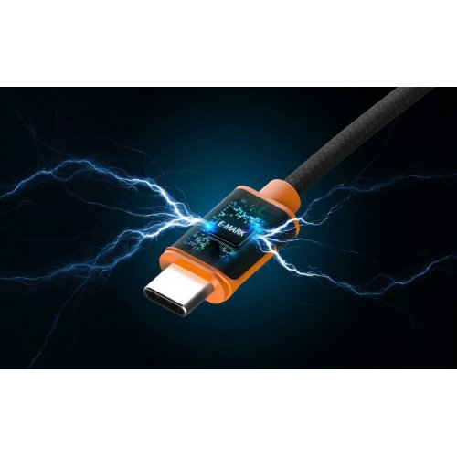 Кабель J5create JUCX25 USB Type-C to USB Type-C 100W 3m (JUCX25L30-N) Black купить в Украине | Telemart фото