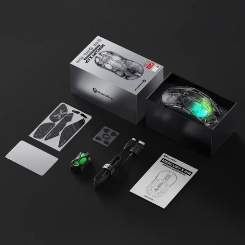 Миша GravaStar Mercury X Air RGB Wireless (GSXAIR_XTAL_NB) Onyx Crystal купити в Україні | Telemart фото