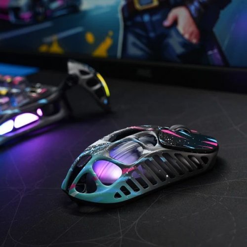 Мышка GravaStar Mercury X Pro RGB Wireless (GSXPRO_CG_BLK) Neon Graffiti купить в Украине | Telemart фото