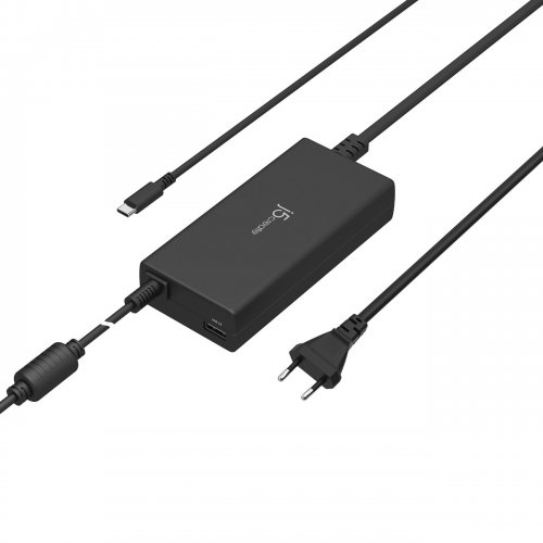 Зарядное устройство для ноутбука J5create JUP2290C USB + USB Type-C 100W (JUP2290C-EN) Black купить в Украине | Telemart фото