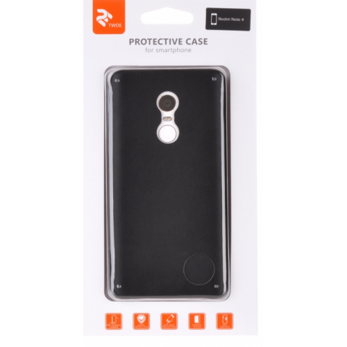 Чохол 2E для Xiaomi Redmi Note 4 PU Case (2E-MI-NT4-MCPUB) Black купити в Україні: Київ, Львів, Хмельницький, Тернопіль, Івано-Франківськ | Низька ціна, відгуки, характеристики від TELEMART фото
