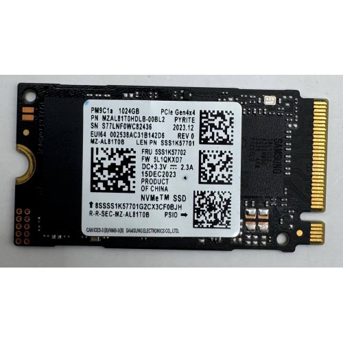 Ssd-диск Samsung PM9C1a 1TB M.2 (2242 PCI-E) (MZAL81T0HTLB-00BL2) (Відновлено продавцем, 905639) купити в Україні | Telemart фото