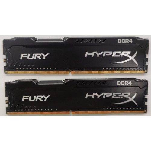 Озп Kingston DDR4 16GB (2x8GB) 3466Mhz HyperX Fury Black (HX434C19FB2K2/16) (Відновлено продавцем, 905648) купити в Україні | Telemart фото