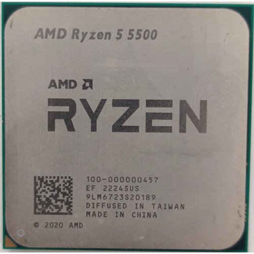 Процессор AMD Ryzen 5 5500 3.6(4.2)GHz 16MB sAM4 Tray (100-000000457) (Восстановлено продавцом, 905658) купить в Украине | Telemart фото