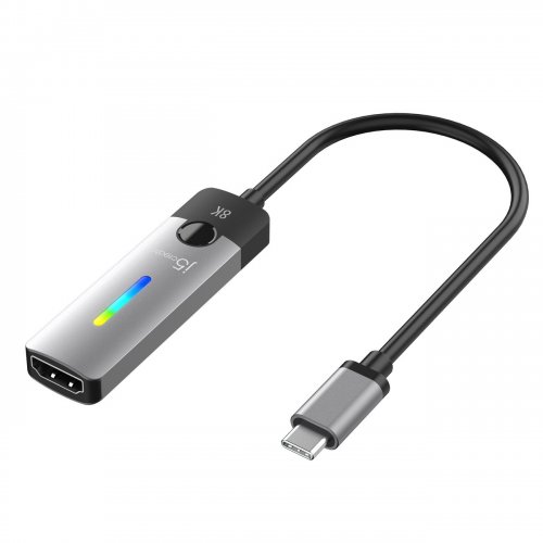 Адаптер-переходник J5create JCA157 USB Type-C to HDMI v2.1 8K (JCA157-N) Space Gray купить в Украине | Telemart фото