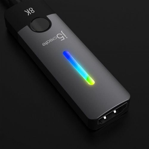 Адаптер-переходник J5create JCA157 USB Type-C to HDMI v2.1 8K (JCA157-N) Space Gray купить в Украине | Telemart фото