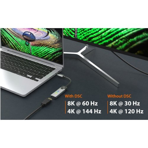 Адаптер-переходник J5create JCA157 USB Type-C to HDMI v2.1 8K (JCA157-N) Space Gray купить в Украине | Telemart фото